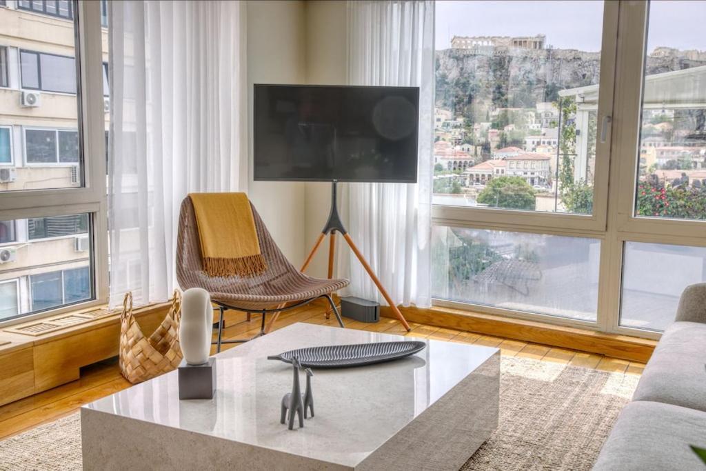 Апартаменты Sunny Luxury Loft,Stunning Acropolis View, Jacuzzi Афины Экстерьер фото